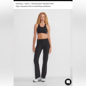 Aritzia Golden Powersculpt Resilient Black Boot Cut Flare Pants NEW